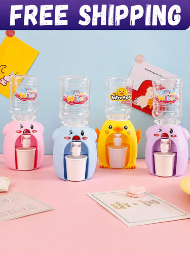 Kids mini water dispenser toy - water,